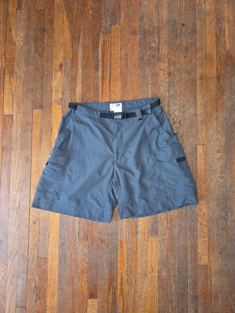 REI UPF 50+ Grey High Rise Hiking Outdoor Cargo Shorts